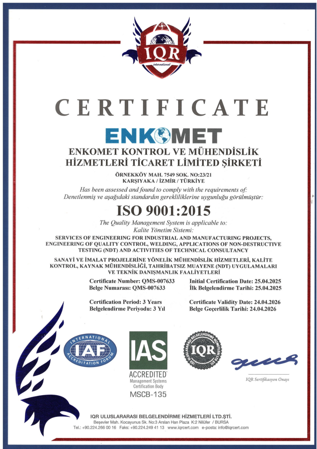 ISO 9001: 2015